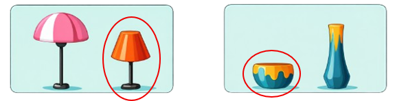 Khoanh tròn vào vật thấp hơn?  
 (ảnh 2)