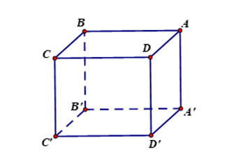 Cho hình lập phương \(ABCD.A'B'C'D'\)có độ dài \(AB = a\). Khoảng cách giữa hai đường thẳng (ảnh 1)