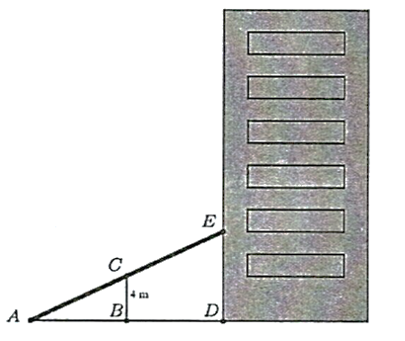 Người ta làm ra một cái thang bắc lên tầng hai của một ngôi nhà (hình vẽ), muốn vậy họ cần (ảnh 1)