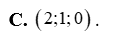 Trong không gian với hệ toạ độ Oxyz  tọa độ nào sau đây là tọa độ của một véctơ chỉ phương của đường thẳng (ảnh 5)