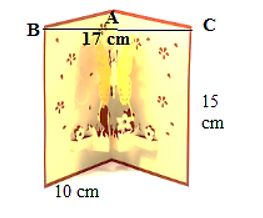 Trong hình dưới đây, tấm thiệp được mở gợi nên hình ảnh của một góc nhị diện (ảnh 1)