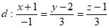 Trong không gian với hệ toạ độ Oxyz , điểm nào dưới đây thuộc đường thẳng (ảnh 1)