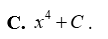 Họ nguyên hàm của hàm số f(x)) = {x^3}\) là (ảnh 4)
