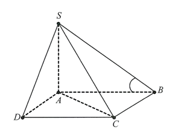 Cho h&igrave;nh ch&oacute;p \(S.ABCD\) c&oacute; đ&aacute;y l&agrave; h&igrave;nh vu&ocirc;ng cạnh \(a\) (ảnh 1)