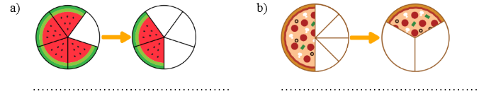 Viết phép tính thích hợp cho hình dưới đây: (ảnh 1)