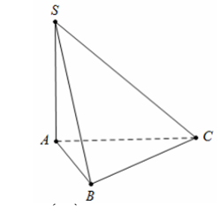 Cho hình chóp \[S.ABC\] có SA vuông góc ( ABC) và AB vuông góc BC (ảnh 1)