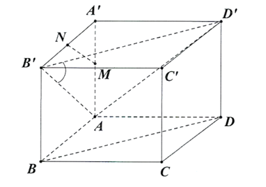 Cho h&igrave;nh hộp ABCD. A'B'C'D' c&oacute; 6 mặt l&agrave; h&igrave;nh vu&ocirc;ng cạnh bằng a (ảnh 1)