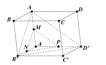 Cho h&igrave;nh hộp \(ABCD. A'B'C'D' c&oacute; 6 mặt l&agrave; h&igrave;nh vu&ocirc;ng cạnh bằng \(a\). Gọi \(M,N\) lần lượt l&agrave; trung điểm của (ảnh 1)