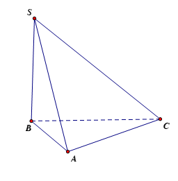 Cho hình chóp \[S.ABC\] có \(SB\) vuông góc với mặt đáy (ABC). Góc tạo bởi giữa hai đường thẳng nào sau đây bằng  (ảnh 1)