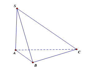 Cho hình chóp \[S.ABC\] có \(SA\) vuông góc với mặt đáy (ABC). Mệnh đề nào sau đây là đúng? (ảnh 1)