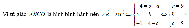 Trong không gian với hệ tọa độ Oxyz, cho tam giác ABC (ảnh 1)