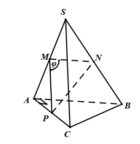 Cho hình chóp \[S.ABC\] có \[SA = SB = SC = a\] (ảnh 1)