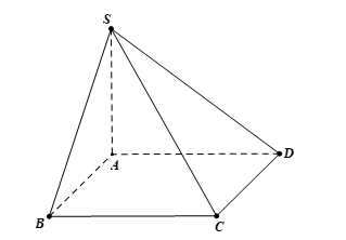 Cho hình chóp \[S.ABCD\] có đáy \(ABCD\) là hình chữ nhật (ảnh 1)