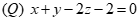 Góc giữa hai mặt phẳng (P) x -2y + z + 3 = 0 và ( Q)  x + y -2z - 2=0  bằng (ảnh 2)