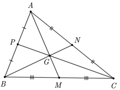 Cho hình vẽ bên. Điền số thích hợp vào chỗ chấm: MG = ......,AM (ảnh 2)