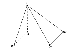 Cho hình chóp \[S.ABCD\] có đáy \(ABCD\) là hình chữ nhật (ảnh 1)