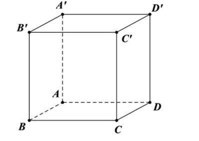 Cho hình lập phương \(ABCD.A'B'C'D'\)cạnh bằng \(a\). Khoảng cách giữa hai mặt phẳng (ABCD) (ảnh 1)