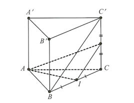 Cho h&igrave;nh lăng trụ ABC. A'B'C' c&oacute; đ&aacute;y l&agrave; tam gi&aacute;c (ảnh 1)