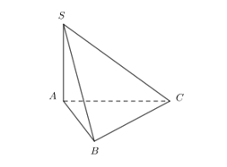 Cho hình chóp \[S.ABC\] có đáy \[ABC\] là tam giác vuông tại \[B\], \[AB = a\] (ảnh 1)