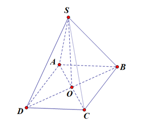 Cho hình chóp \(SABCD\)có đáy \(ABCD\)là hình thoi cạnh \(2a\), (ảnh 1)