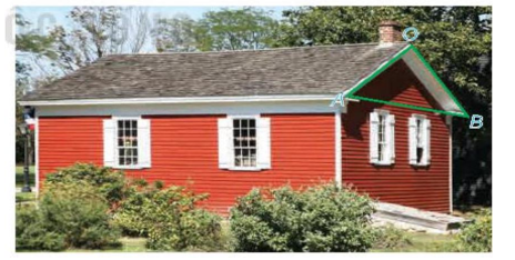 Hai mái nhà trong Hình \(7.72\) là hai hình chữ nhật. Giả sử \(AB = 4,8 m (ảnh 1)