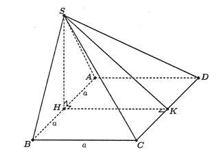 Cho h&igrave;nh ch&oacute;p \(S.ABCD\) c&oacute; đ&aacute;y l&agrave; h&igrave;nh chữ nhật c&oacute; cạnh \(AB = 2a,AD = a\), tam gi&aacute;c \(SAB\) đều v&agrave; nằm trong (ảnh 1)