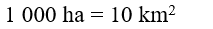 Số? 1000ha = ...km^2 (ảnh 2)