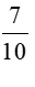 Viết các phân số thập phân thành số thập phân: 7/10 (ảnh 1)