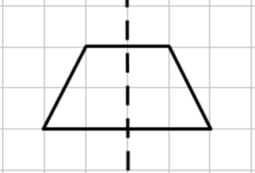 Vẽ một trục đối xứng của các hình vẽ sau: (ảnh 3)