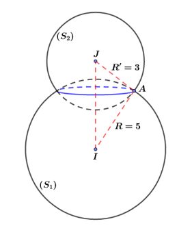 Cho phương tr&igrave;nh (S1):{x^2} + {y^2} + {z^2} - 2x - 6y - 4z - 11 = 0\] (ảnh 1)