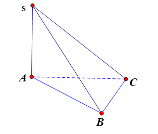 Cho hình chóp \[S.ABC\] có đáy \[ABC\] là tam giác vuông cân tại\[B\], cạnh bên \[SA\] vuông góc (ảnh 1)