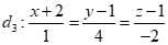 Trong không gian với hệ tọa độ Oxyz , biết đường thẳng d  đi qua điểm M ( 1;2;3)  và có một vectơ chỉ phương (ảnh 6)