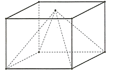 Một cái hộp hình lập phương, bên trong nó đựng một mô hình đồ chơi có dạng hình chóp tứ (ảnh 1)