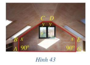 Trong hình 43, xét các góc nhị diện có góc phẳng nhị diện tương ứng (ảnh 1)