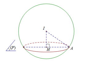 Trong không gian \(Oxyz\), cho mặt cầu (S):{x^2} + {y^2} + {z^2} - 2x - 4y - 6z - 11 = 0\). (ảnh 1)