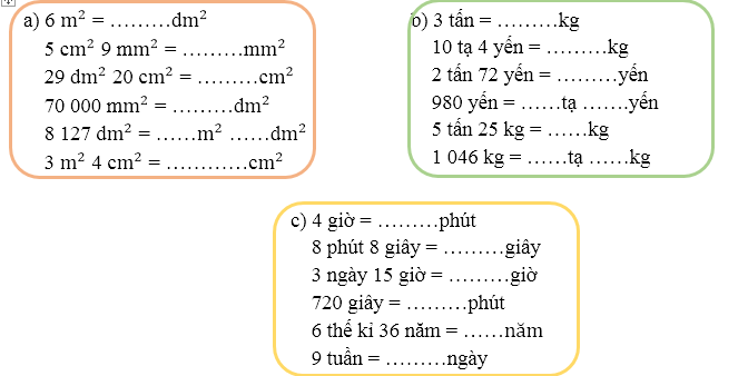 Điền số thích hợp vào chỗ trống: (ảnh 1)