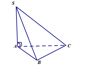 Cho hình chóp \(S.ABC\) có cạnh \(SA\) vuông góc với đáy. Góc giữa đường thẳng \(SB\) và mặt phẳng đáy (ảnh 1)