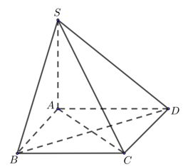 Tính khoảng cách từ điểm C đến mặt phẳng SBD (làm tròn đến hàng phần trăm). (ảnh 1)