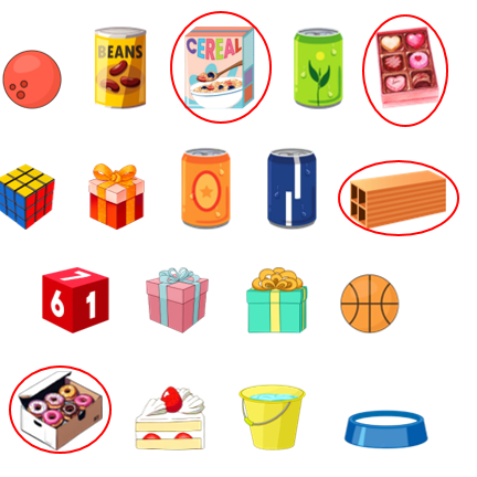 Khoanh tròn vào đồ vật có dạng khối hộp chữ nhật (ảnh 1)