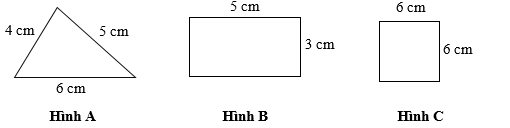 Hình nào dưới đây có chu vi nhỏ nhất là: (ảnh 1)