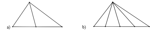 Quan sát các hình vẽ bên cho biết: Có bao nhiêu hình tam giác? (ảnh 1)