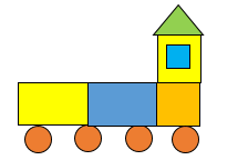 Hình sau có bao nhiêu hình vuông? Hình tròn? Hình tam giác? Hình chữ nhật? (ảnh 1)