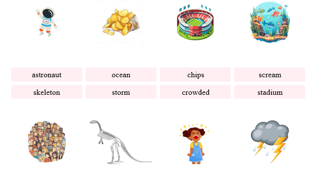 B. READING I. Read and match. (ảnh 1)