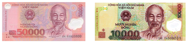 Mẹ đưa Hà số tiền (như hình bên) vừa đủ để mua 4 quyển vở. Vậy mỗi quyển vở có giá là: (ảnh 1)