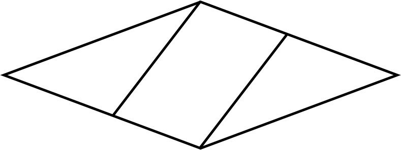 Hình vẽ bên có … hình thoi. Số thích hợp điền vào chỗ chấm là: (ảnh 1)