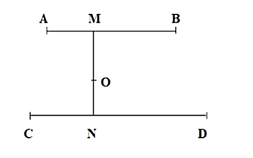 Quan sát hình vẽ dưới đây và trả lời câu hỏi:  a) Ba điểm nào là ba điểm thẳng hàng?  b) M, N, O lần lượt là điểm ở giữa 2 điểm nào? (ảnh 1)