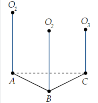 Cho ba h&igrave;nh cầu tiếp x&uacute;c ngo&agrave;i nhau từng đ&ocirc;i một v&agrave; c&ugrave;ng tiếp x&uacute;c với một mặt phẳng. C&aacute;c tiếp điểm của c&aacute;c h&igrave;nh cầu tr&ecirc;n mặt phẳng lập th&agrave;nh tam gi&aacute;c c&oacute; c&aacute;c cạnh bằng \(4,2\) v&agrave; \(3.\) T&iacute;ch b&aacute;n k&iacute;nh của ba h&igrave;nh cầu tr&ecirc;n bằng (ảnh 2)