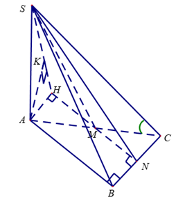 Cạnh b&ecirc;n \(SA\) vu&ocirc;ng g&oacute;c với đ&aacute;y (ảnh 1)