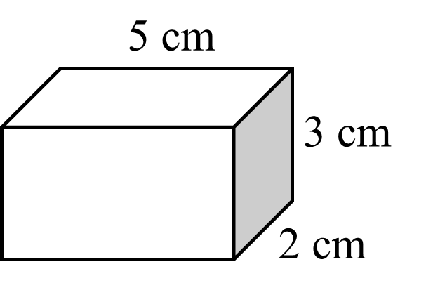 Hình bên chứa được bao nhiêu hình lập phương cạnh 1 cm? (ảnh 1)