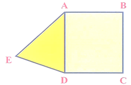 Dùng ê ke để kiểm tra góc vuông rồi:   a) Viết tên từng cặp cạnh vuông với nhau:  b) Viết tên từng cặp cạnh cắt nhau mà không vuông góc với nhau (ảnh 1)